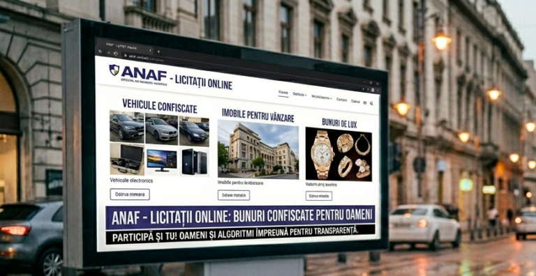 ANAF, licitații online pentru bunurile confiscate